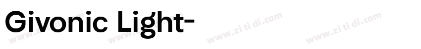 Givonic Light字体转换